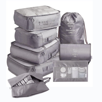 Set de Organizadores de Maleta 8 Piezas – Packing Cubes para Viaje