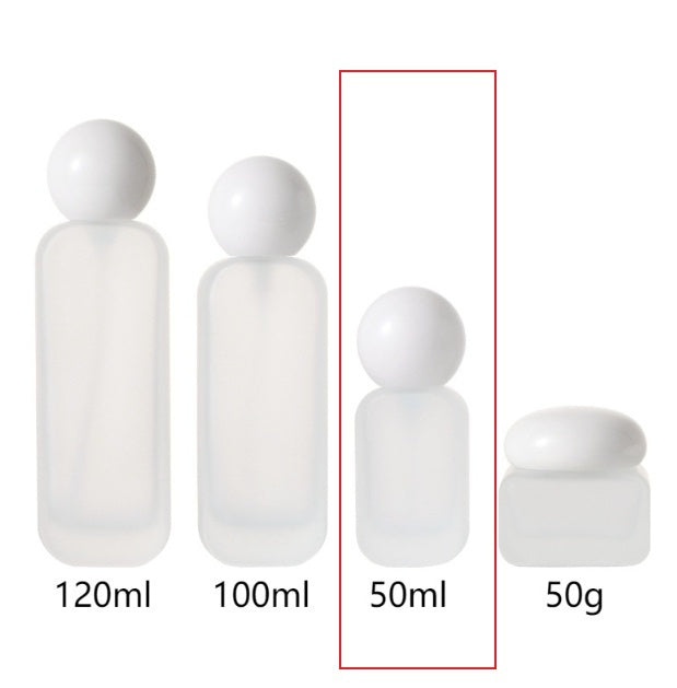 Botella Dispensadora de Vidrio con Spray – Envase para Loción y Cosméticos