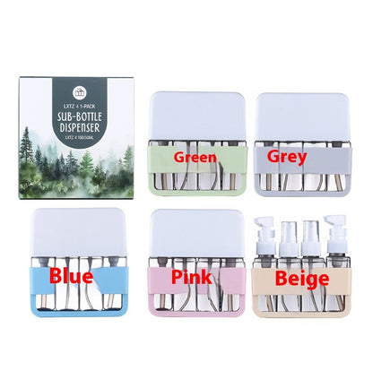 Set de Botellas de Viaje PET – Kit Portátil para Líquidos (50ml y 100ml)