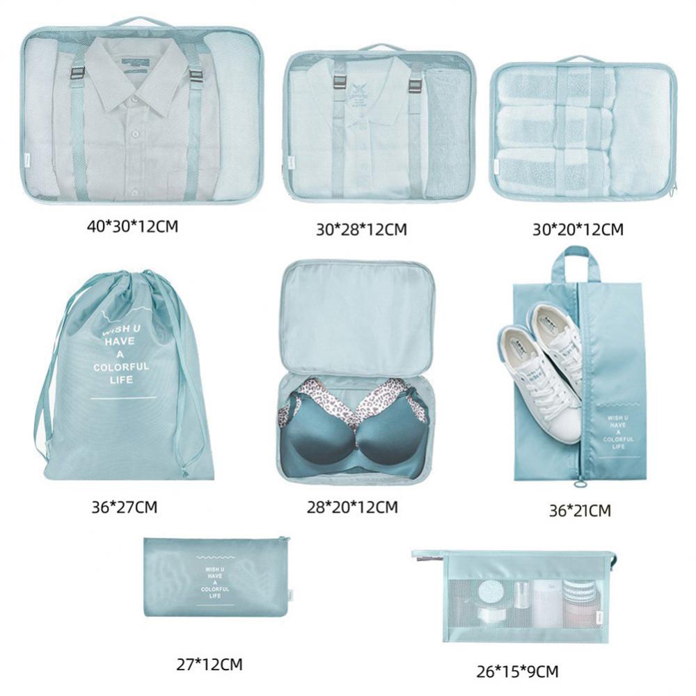 Set de Organizadores de Maleta 8 Piezas – Packing Cubes para Viaje