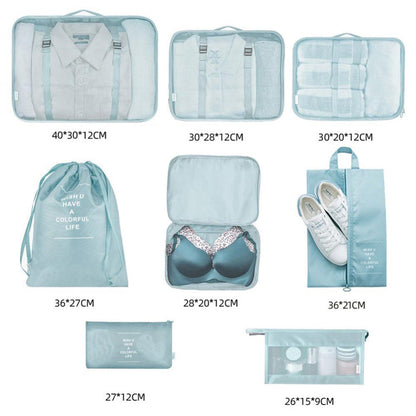 Set de Organizadores de Maleta 8 Piezas – Packing Cubes para Viaje