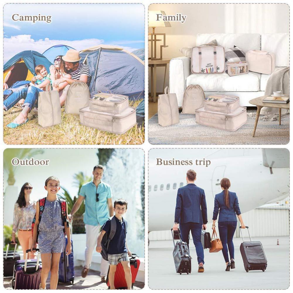 Set de Organizadores de Maleta 8 Piezas – Packing Cubes para Viaje