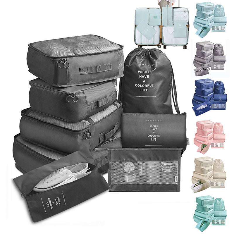 Set de Organizadores de Maleta 8 Piezas – Packing Cubes para Viaje