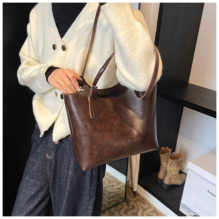 Bolsa Shoulder Retro para Mujer – Estilo Urbano Street Trend